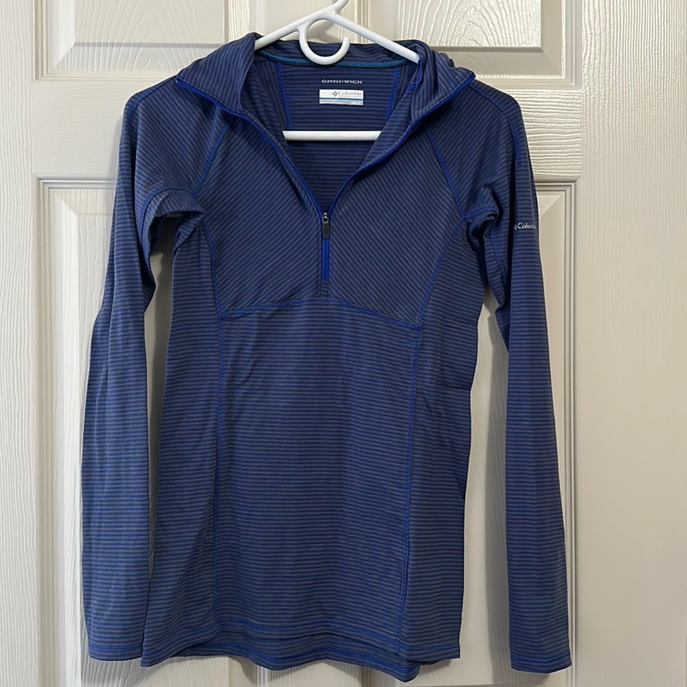 Columbia Omni Wick Striped Top